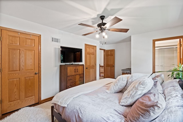 674 Carriage Dr, Batavia, IL 60510 - bedroom with baseboards and a ceiling fan