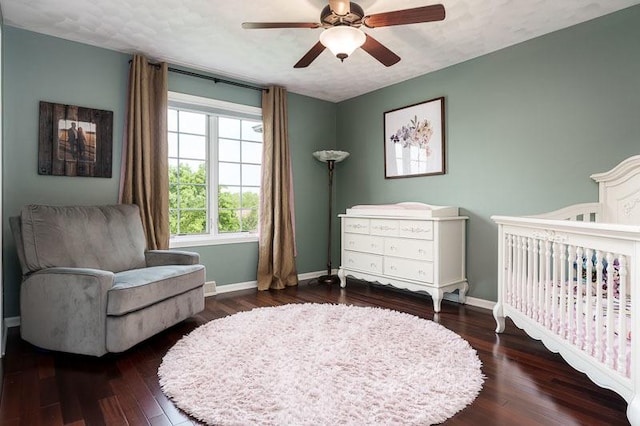12499 Ayrshire Ln, Loves Park, IL 61111 - bedroom featuring wood finished floors and a ceiling fan