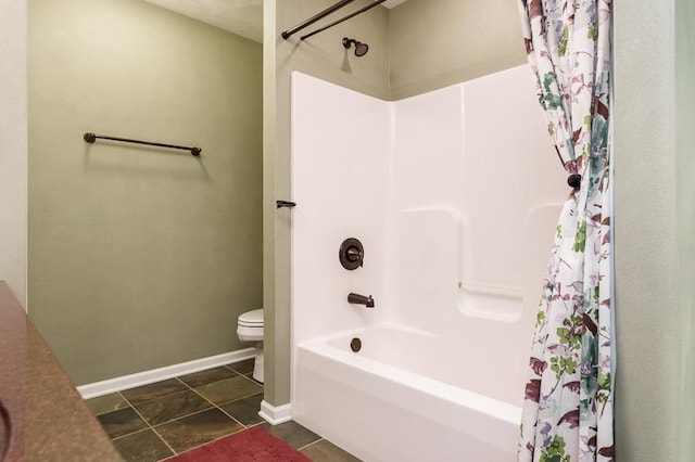 12499 Ayrshire Ln, Loves Park, IL 61111 - full bathroom with shower / bath combo with shower curtain and tile patterned flooring