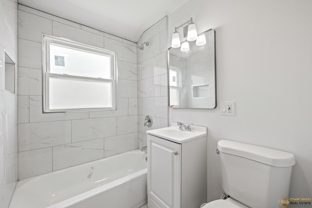 9509 S Merrion Ave, Chicago, IL 60617 - bathroom featuring vanity and shower / bathtub combination