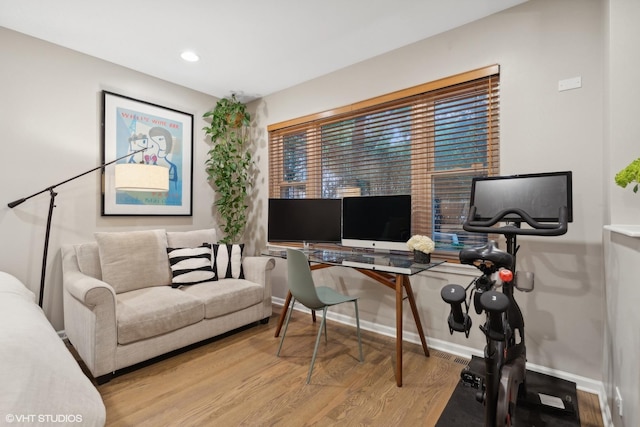 1212 W School St, Chicago, IL 60657 - office space with wood finished floors and recessed lighting