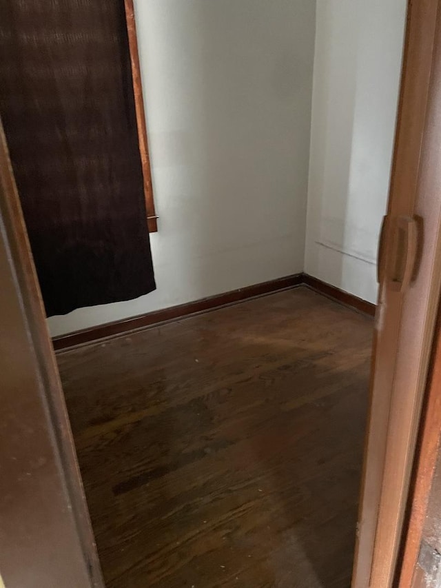 4838 S Bishop St, Chicago, IL 60609 - unfurnished room featuring wood finished floors and baseboards