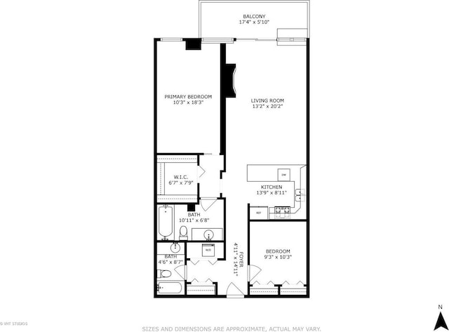 525 W Superior St Unit 224, Chicago, IL 60654 - view of property floor plan