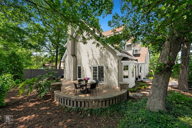 100 Homestead Dr, Wood Dale, IL 60191 - rear view of property featuring a patio