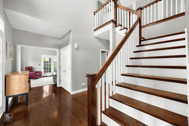 100 Homestead Dr, Wood Dale, IL 60191 - stairs featuring wood finished floors and baseboards