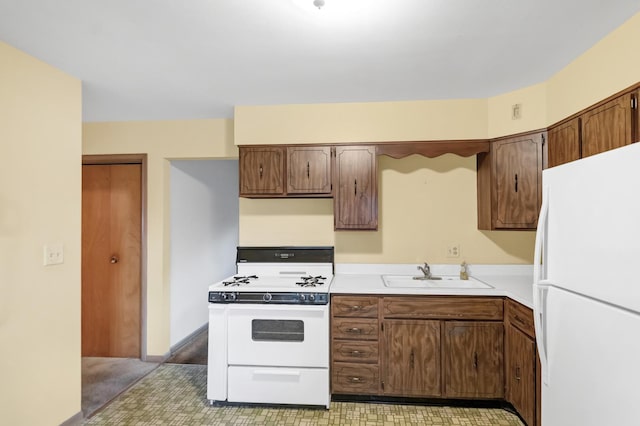 301 Virginia Dr, South Elgin, IL 60177 - kitchen with white appliances and light countertops