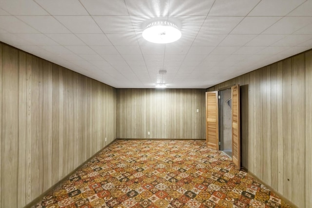 301 Virginia Dr, South Elgin, IL 60177 - finished below grade area with wooden walls