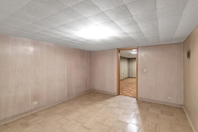 301 Virginia Dr, South Elgin, IL 60177 - empty room with wood walls
