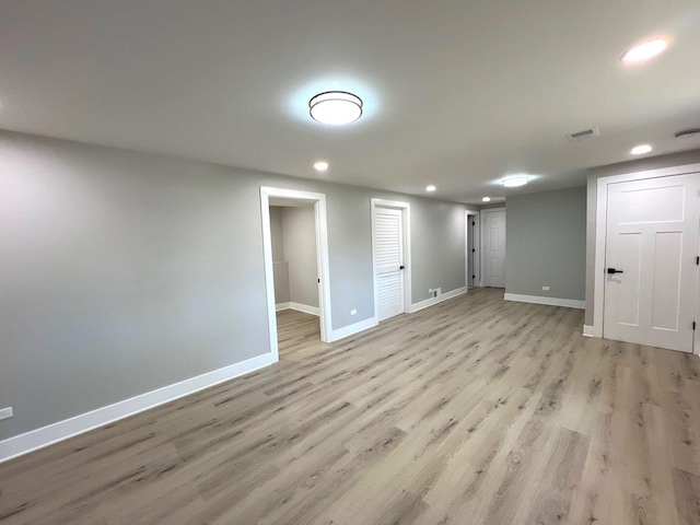 1813 218th Pl, Sauk Village, IL 60411 - basement with recessed lighting and light wood-style flooring