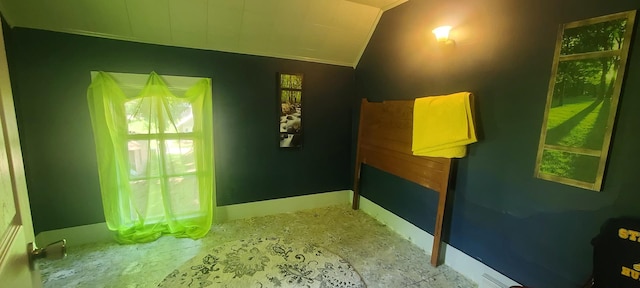 109 S 6th Ave, Sterling, IL 61081 - bathroom featuring vaulted ceiling and baseboards