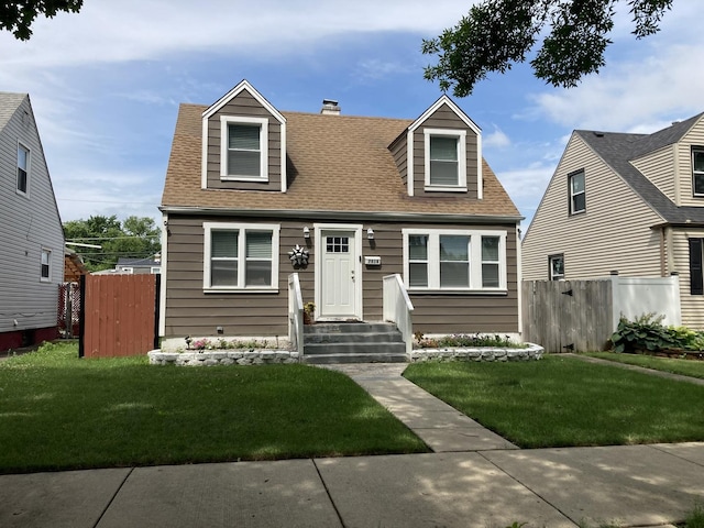 7814 S Trumbull Ave, Chicago, IL 60652 - cape cod-style house featuring a chimney and roof with shingles