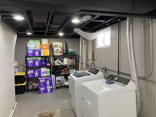 7814 S Trumbull Ave, Chicago, IL 60652 - below grade area with washing machine and dryer