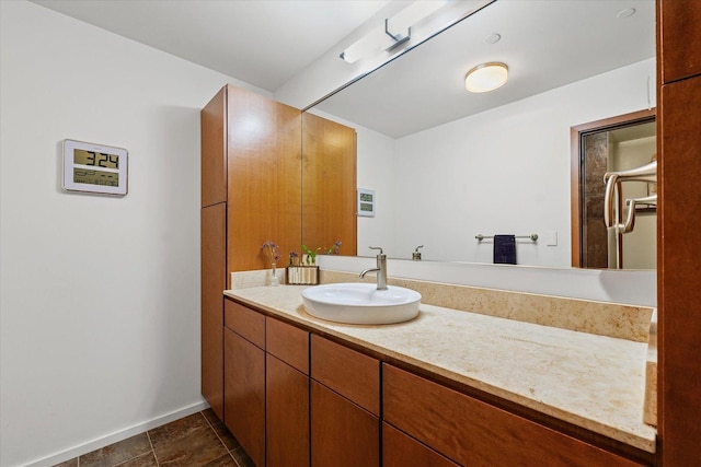 301 N Neil St Unit 609, Champaign, IL 61820 - bathroom featuring vanity and tile patterned floors