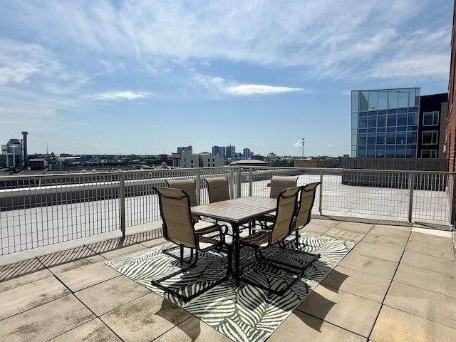 301 N Neil St Unit 609, Champaign, IL 61820 - view of patio / terrace with a view of city and outdoor dining area