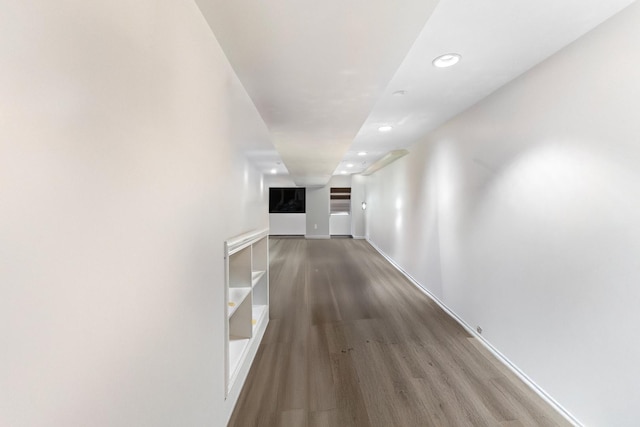 4049 Michelline Ln, Northbrook, IL 60062 - hallway featuring wood finished floors and recessed lighting