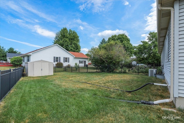 906 Whitetail Ln, Sandwich, IL 60548 - fenced backyard with a storage unit