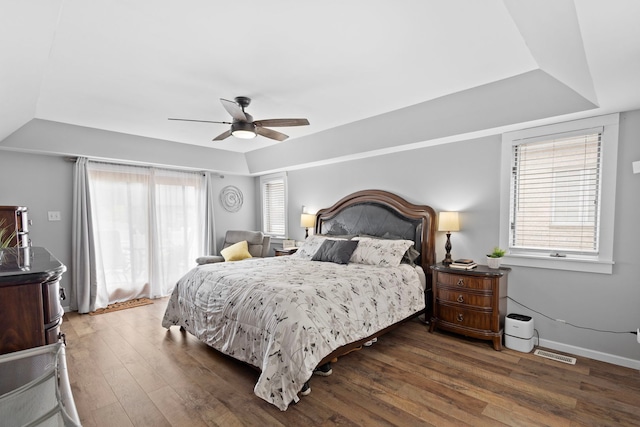 18049 Brittany Ln, Lansing, IL 60438 - bedroom featuring hardwood / wood-style flooring and ceiling fan