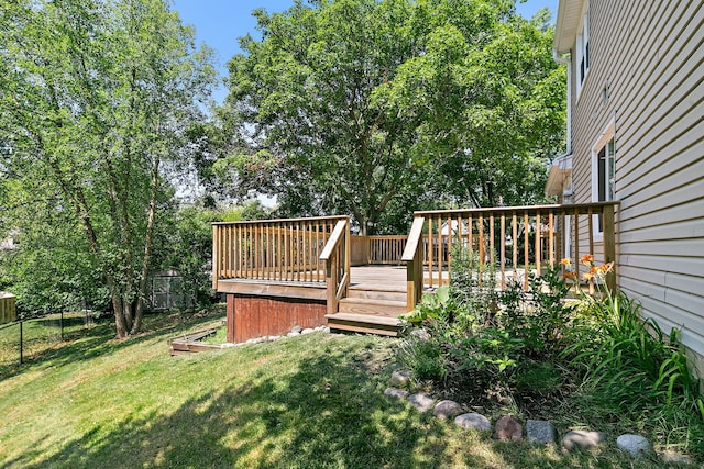 1479 Exeter Ct, Hoffman Estates, IL 60010 - view of yard with a deck