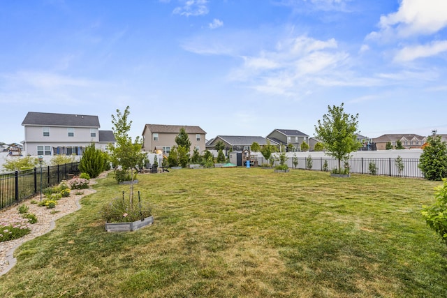 806 Cole Ln, Mahomet, IL 61853 - fenced backyard with a residential view