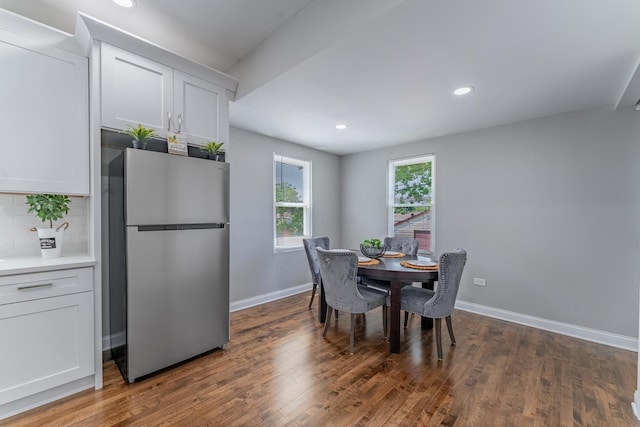 4438 S Knox Ave, Chicago, IL 60632 - dining space featuring dark wood finished floors and recessed lighting