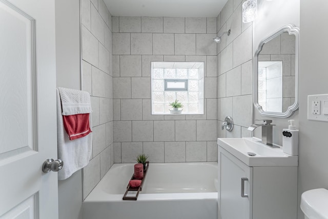 4438 S Knox Ave, Chicago, IL 60632 - bathroom featuring vanity and bathing tub / shower combination