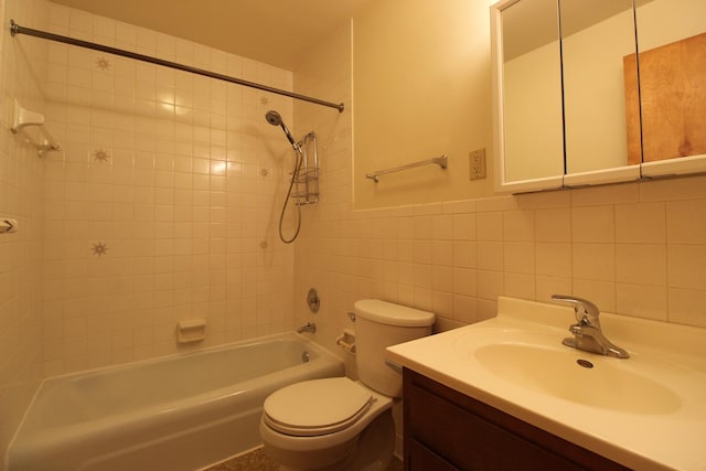 420 W N St, Bradley, IL 60915 - full bath with bathing tub / shower combination, tile walls, and vanity