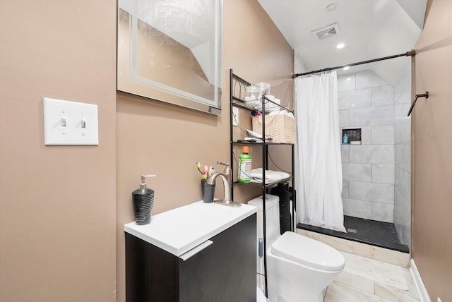 422 Locust St, Elgin, IL 60123 - bathroom featuring toilet and a tile shower