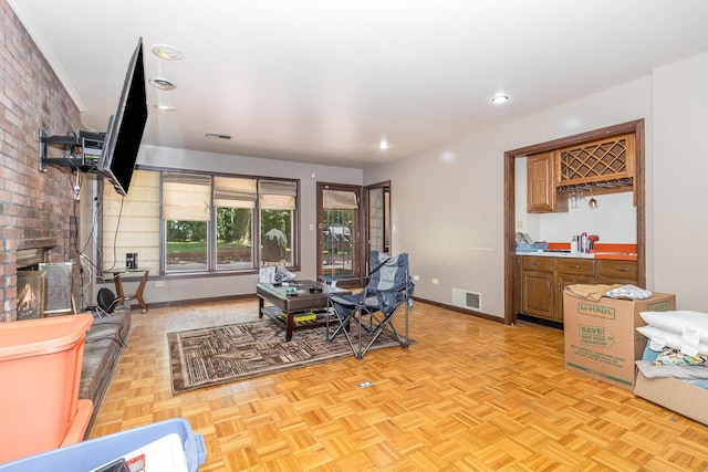 1717 Oak Lane Rd, Flossmoor, IL 60422 - dining space featuring baseboards and bar area