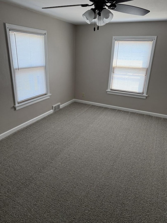 602 River Ln, Loves Park, IL 61111 - carpeted spare room with ceiling fan and baseboards
