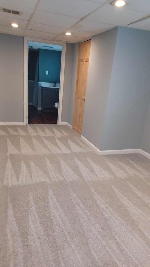 661 S Swain Ave, Elmhurst, IL 60126 - spare room with light colored carpet and a drop ceiling