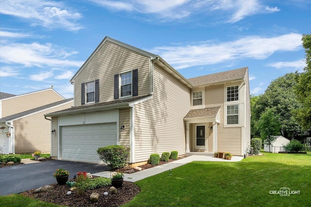 25 Cedar Ct, South Elgin, IL 60177 - traditional-style house featuring driveway, a garage, and a front lawn