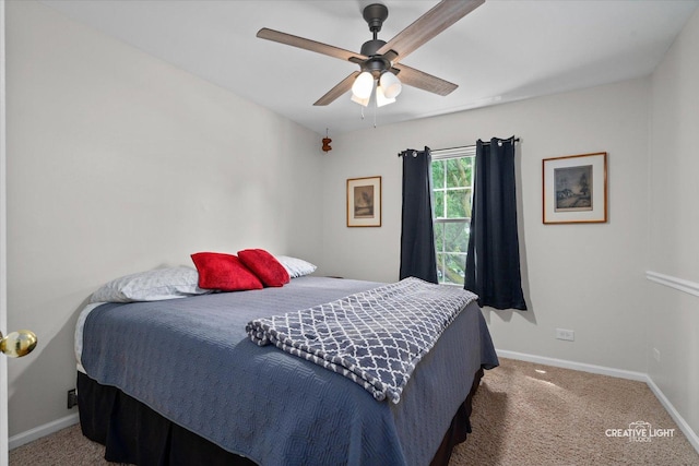 25 Cedar Ct, South Elgin, IL 60177 - carpeted bedroom featuring baseboards and ceiling fan