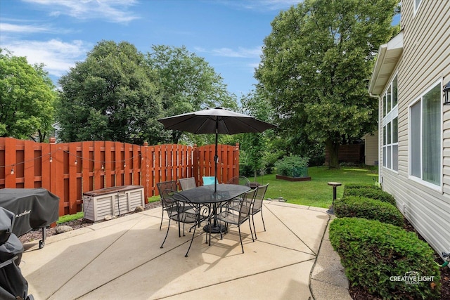 25 Cedar Ct, South Elgin, IL 60177 - view of patio / terrace featuring outdoor dining area and area for grilling