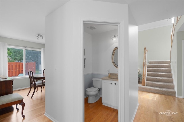 25 Cedar Ct, South Elgin, IL 60177 - bathroom featuring wood finished floors and vanity