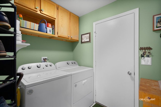 25 Cedar Ct, South Elgin, IL 60177 - laundry area with separate washer and dryer and cabinet space