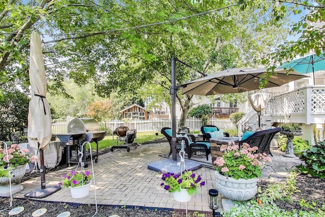 346 Colonial Cir, Geneva, IL 60134 - view of patio with an outdoor fire pit and a grill