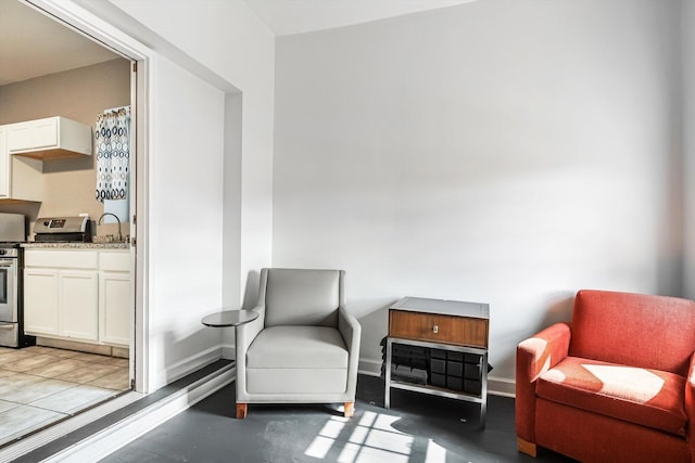 2630 S Spaulding Ave, Chicago, IL 60623 - living area with finished concrete flooring