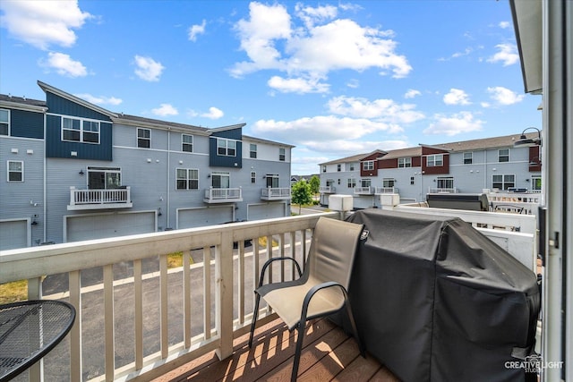 875 Finley Dr, Aurora, IL 60504 - balcony with a residential view and grilling area