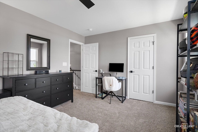 875 Finley Dr, Aurora, IL 60504 - carpeted bedroom featuring baseboards and an office area
