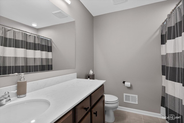 875 Finley Dr, Aurora, IL 60504 - full bathroom with vanity and tile patterned flooring