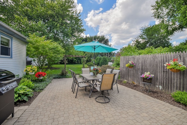 114 Kansas St, Geneva, IL 60134 - view of patio with outdoor dining space and area for grilling