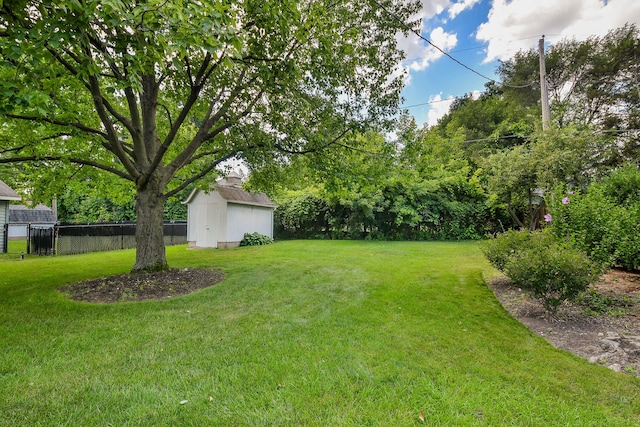 114 Kansas St, Geneva, IL 60134 - view of yard featuring a storage shed