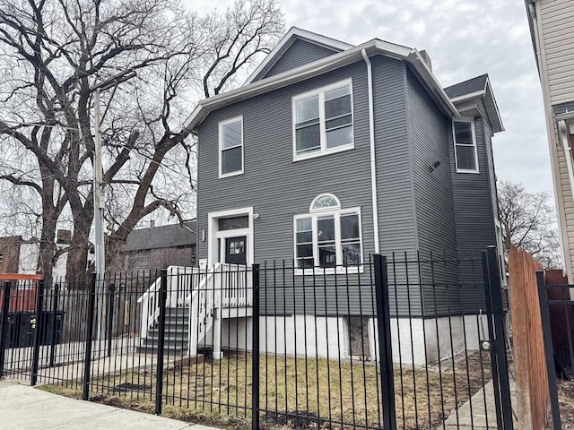 5915 S Sangamon St, Chicago, IL 60621 - view of front of house with a fenced front yard