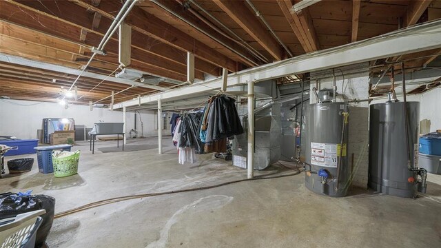 1524 Greenwood Ave, Rockford, IL 61107 - unfinished below grade area with water heater and heating unit