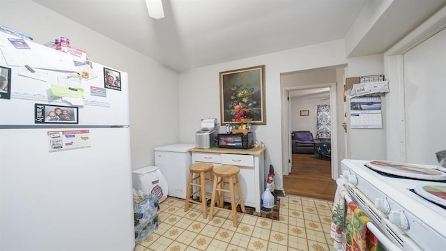 1524 Greenwood Ave, Rockford, IL 61107 - kitchen with white appliances, light countertops, and light floors
