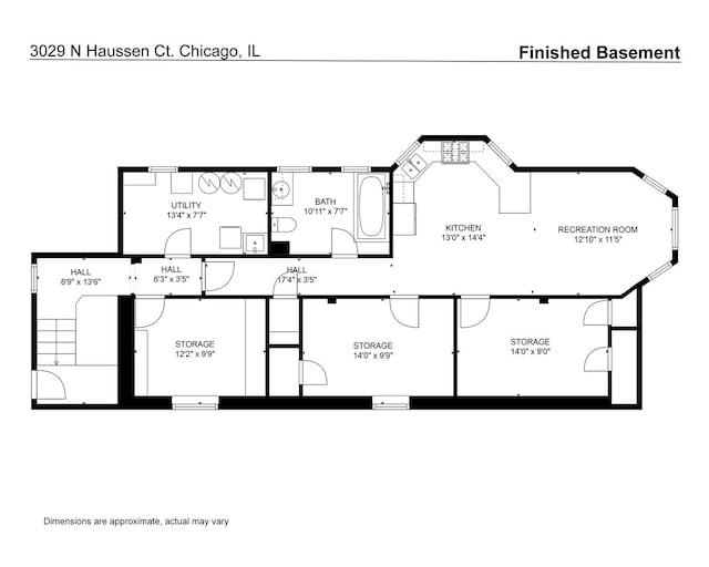3029 N Haussen Ct, Chicago, IL 60618 - view of home floor plan