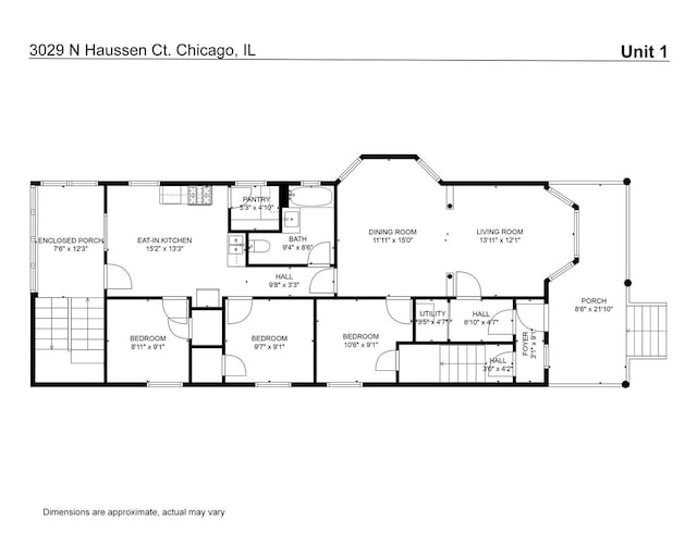 3029 N Haussen Ct, Chicago, IL 60618 - view of home floor plan