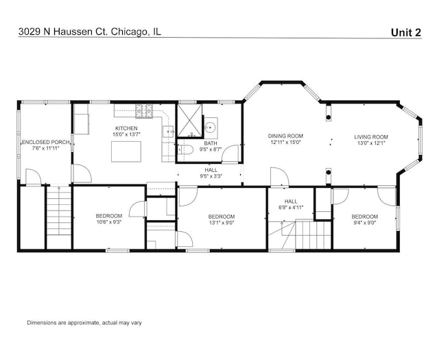 3029 N Haussen Ct, Chicago, IL 60618 - view of room layout