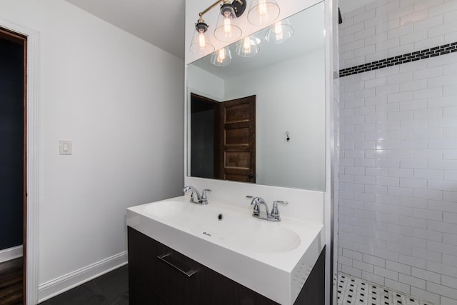 3029 N Haussen Ct, Chicago, IL 60618 - full bath featuring vanity and a tile shower