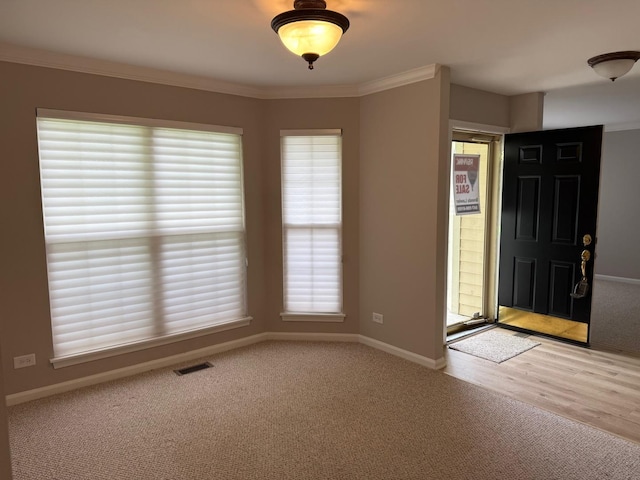36138 N Springbrook Ln Unit 36138, Gurnee, IL 60031 - foyer entrance with light colored carpet and ornamental molding